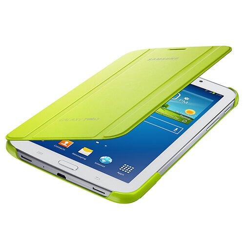 Galaxy Tab 3 7.0'' T210 ile Uyumlu Bookcover Kılıf Yeşil EF-BT210BGEGWW