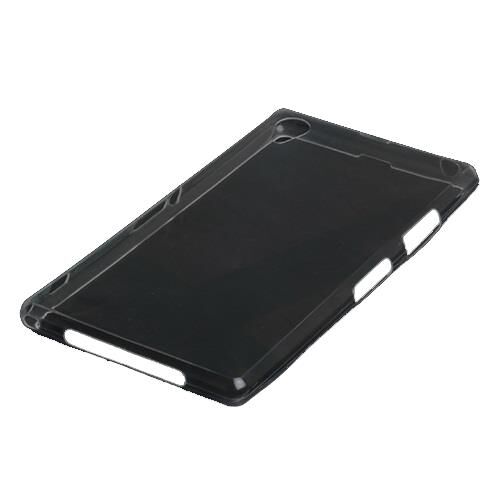 Xperia Z1 ile Uyumlu Kılıf İnce Şeffaf Silikon Beyaz