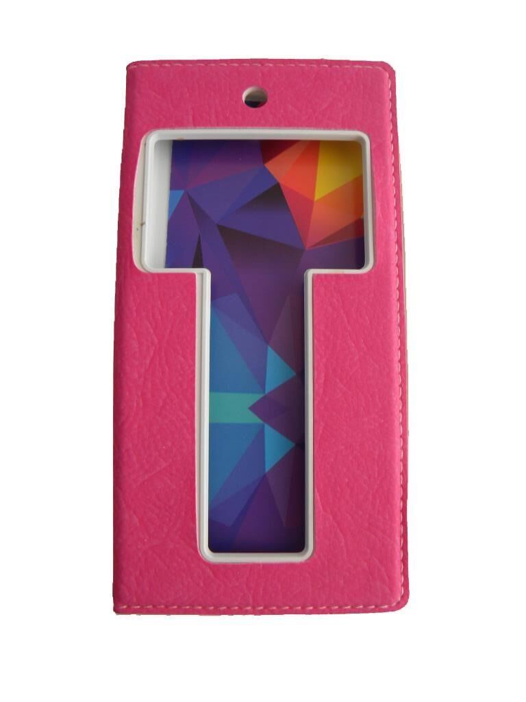 Jopus Discovery One 4G/GM5 ile Uyumlu Suni Deri KK-147 Kapaklı Koruma Kılıfı Pembe