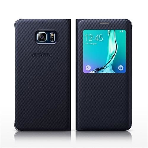 Galaxy S6 Edge Plus ile Uyumlu Kılıf S View Cover EF-CG928PBEGTR Lacivert