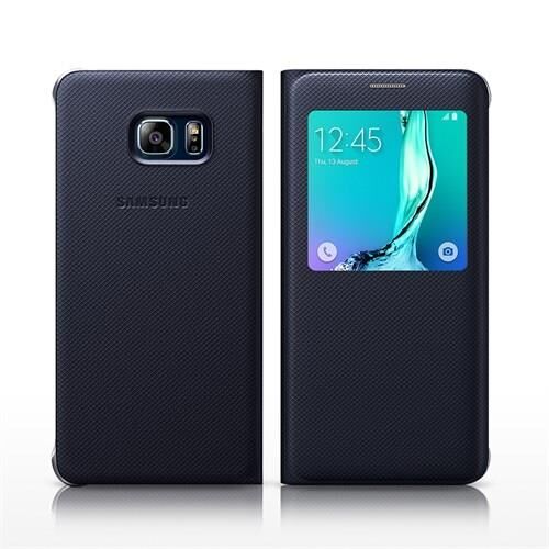 Galaxy S6 Edge Plus ile Uyumlu Kılıf S View Cover EF-CG928PBEGTR Lacivert