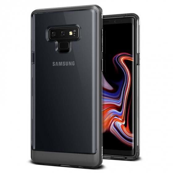 VRS Design Galaxy Note 9 ile Uyumlu Crystal Bumper Kılıf Steel Silver