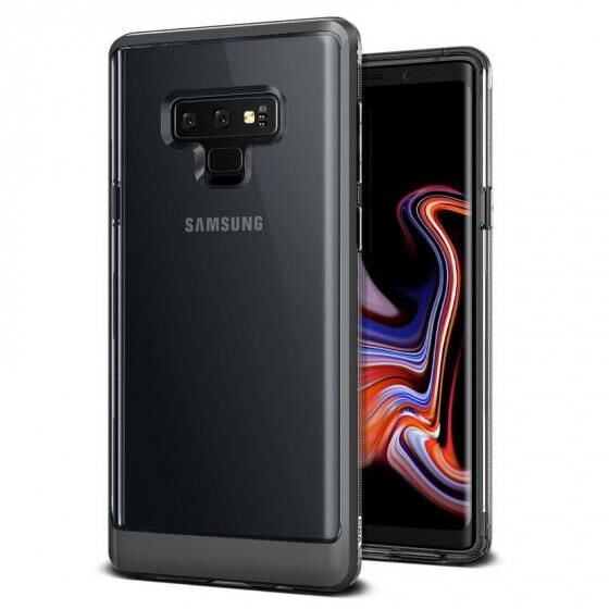 VRS Design Galaxy Note 9 ile Uyumlu Crystal Bumper Kılıf Steel Silver