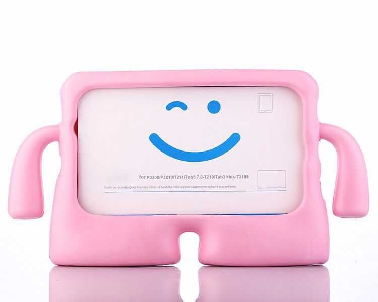 Zore iPad Air/Air2/Yeni 2017 ile Uyumlu Çocuk Kılıfı Açık Pembe