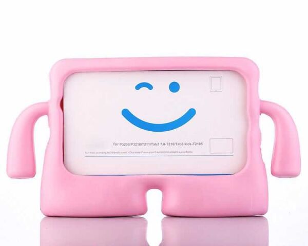 Zore iPad Air/Air2/Yeni 2017 ile Uyumlu Çocuk Kılıfı Açık Pembe
