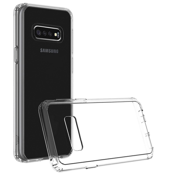 Buff Galaxy S10e ile Uyumlu Air Hybrid Kılıf Smoke Black