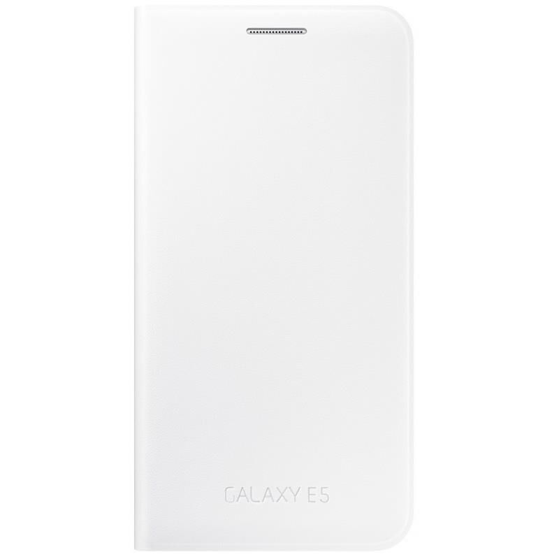 Galaxy E5 ile Uyumlu Flip Wallet Kılıf Beyaz EF-WE500BWEGWW