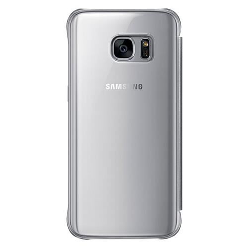 Galaxy S7 ile Uyumlu Clear View Cover Kılıf Gümüş EF-ZG930CSEGWW (Out)