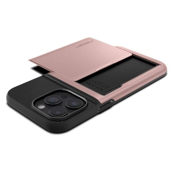 Spigen iPhone 15 Pro ile Uyumlu Kılıf Slim Armor CS Rose Gold