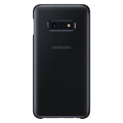 Galaxy S10e ile Uyumlu Clear View Kılıf Siyah EF-ZG970CBEGWW