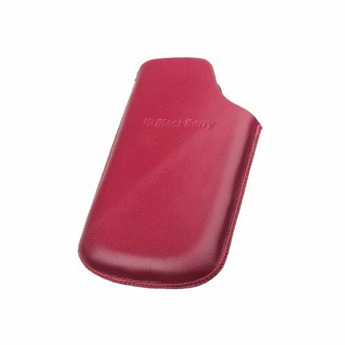 Blackberry 9700 ile Uyumlu Dik Kutu Deri Kılıf Kırmızı
