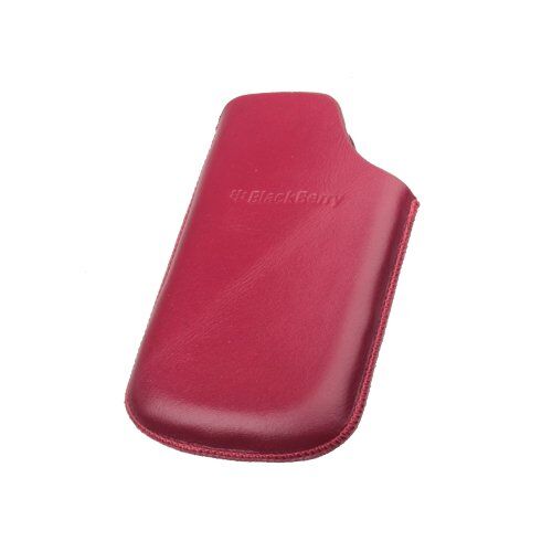 Blackberry 9700 ile Uyumlu Dik Kutu Deri Kılıf Kırmızı